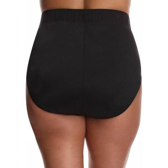 NEW MIRACLESUIT plus size classic brief tankini bottom in black - Picture 2 of 2